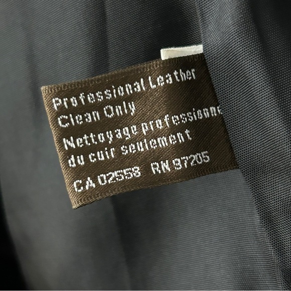 ❤️ Danier Women's Dark Leather Coat M - Picture 8 of 13